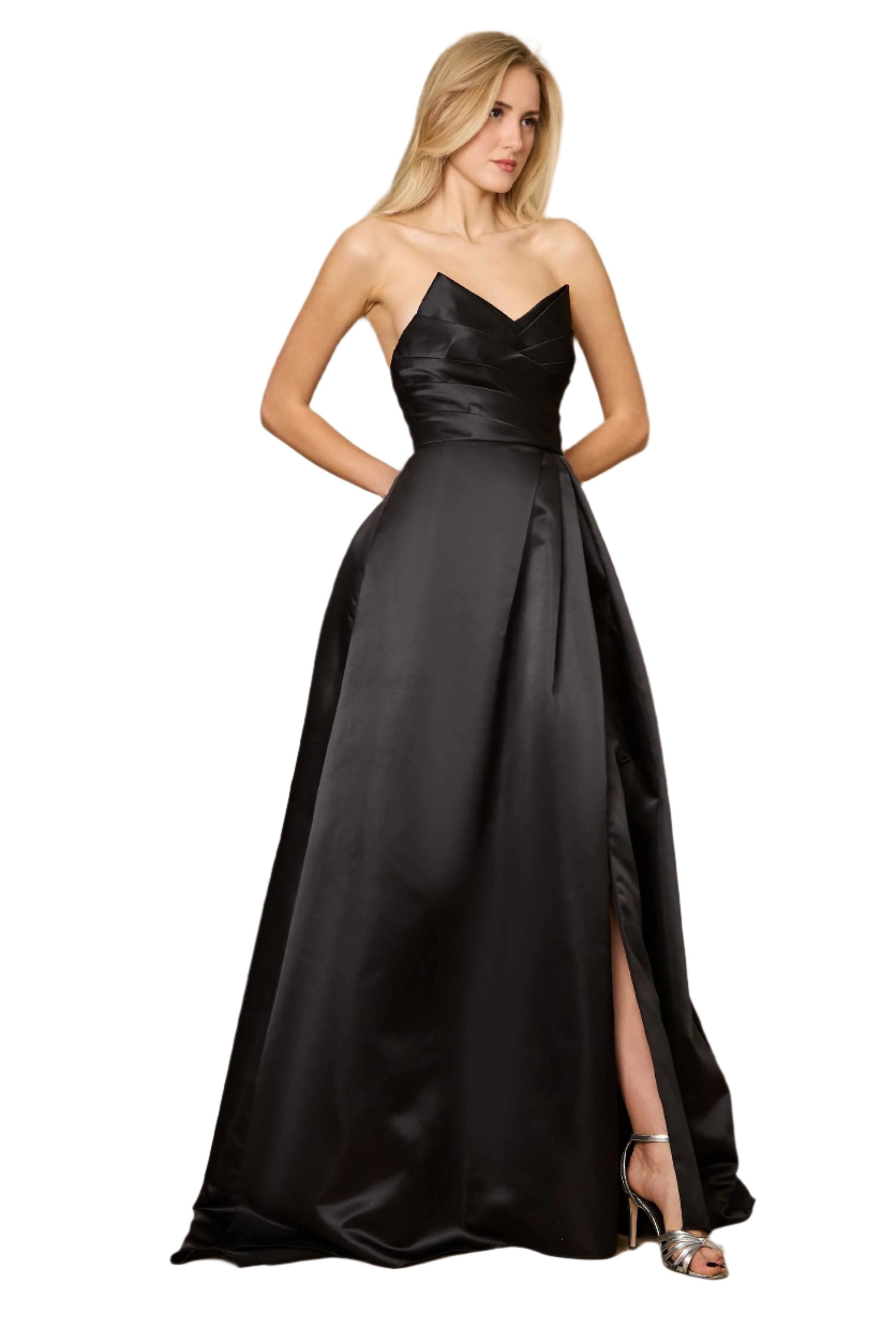 Dylan and Davids Full-Length Black Formal Ball Gown Party Dress-0